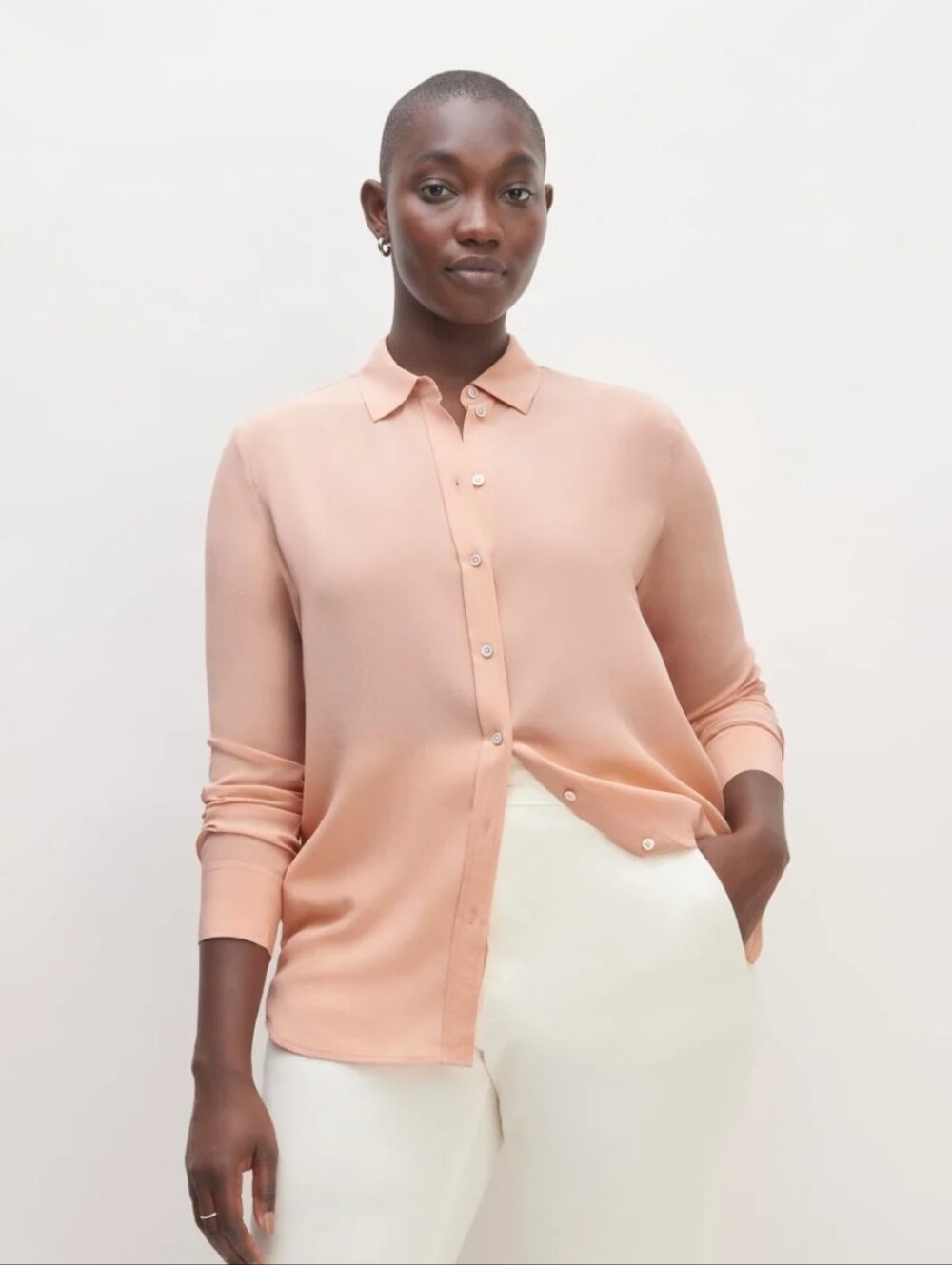 🆕EVERLANE The Must Have Shirt in Washable Silk